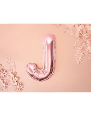 Ballon aluminium lettre J rose gold