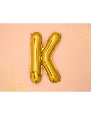 Folienballon Buchstabe K gold