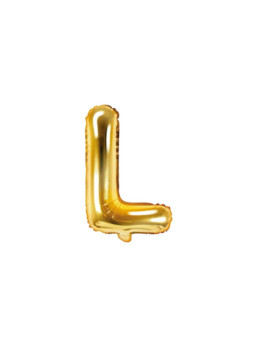 Palloncino di foil lettera L dorato
