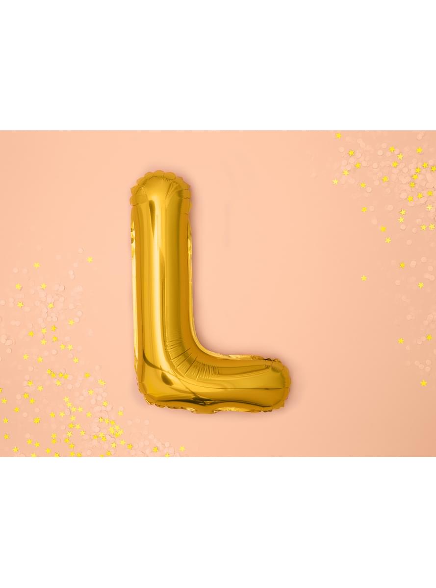 Folienballon Buchstabe L gold