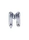 Globo foil letra M plateado