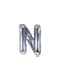 Ballon aluminium lettre N argenté