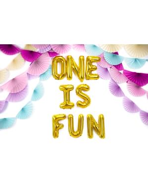 Folienballon Buchstabe N gold