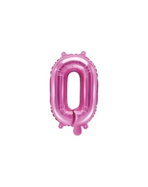 Letter O Foil Balloon in Donker Roze