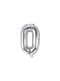 Ballon aluminium lettre O argenté