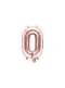 Ballon aluminium lettre O rose gold