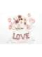 Ballon aluminium lettre O rose gold