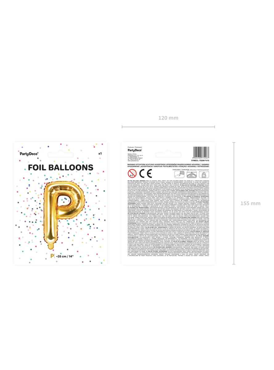 Златно фолијално слово П