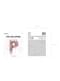 Balon foliowy rose gold Litera P