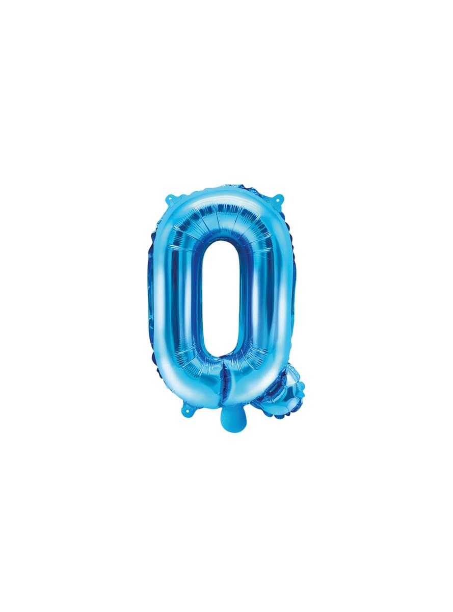 Folienballon Buchstabe Q blau