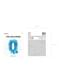 Letter Q Foil Balloon in Blauw