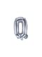 Ballon aluminium lettre Q argenté