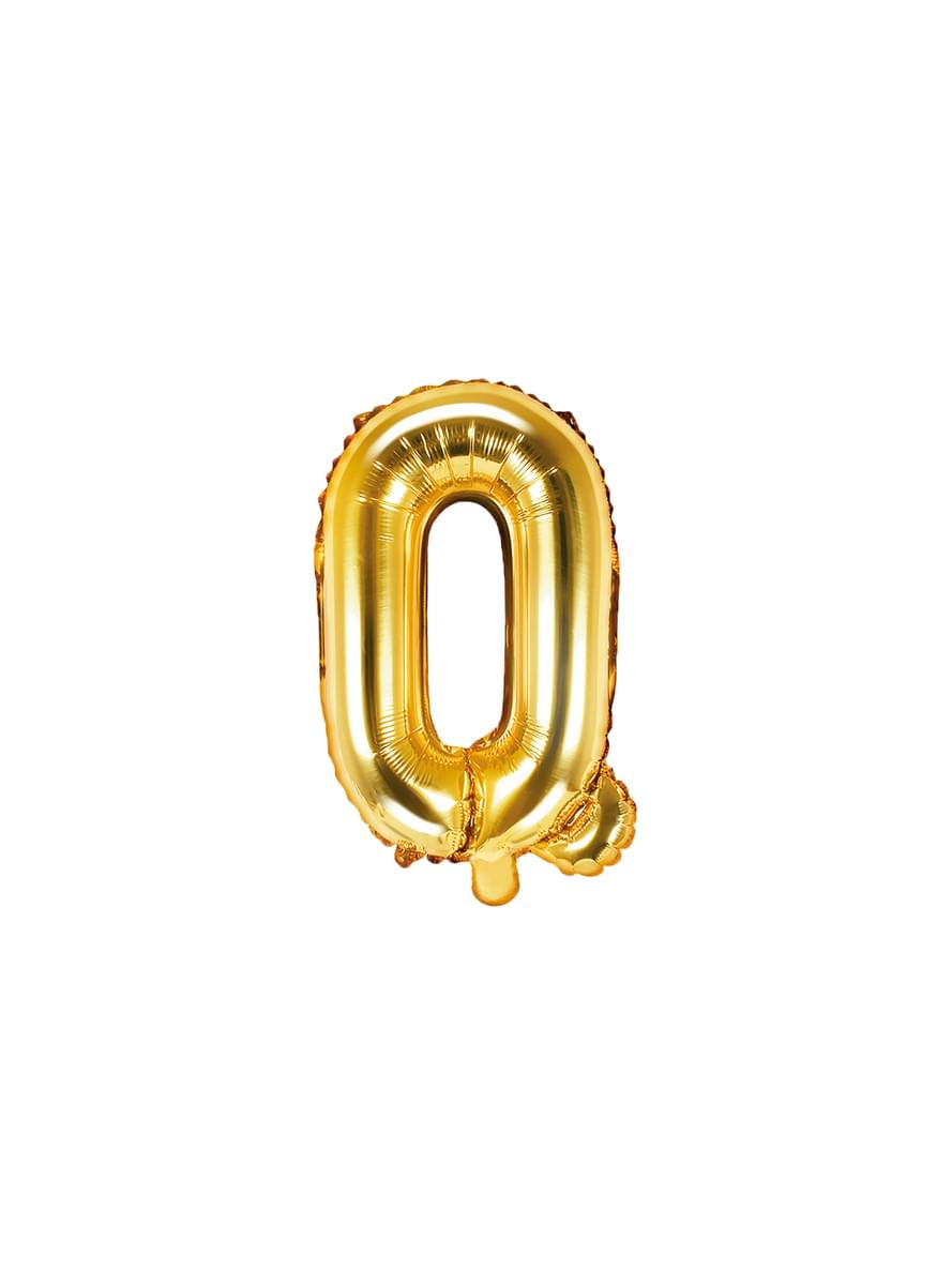 Q folieballon i guld