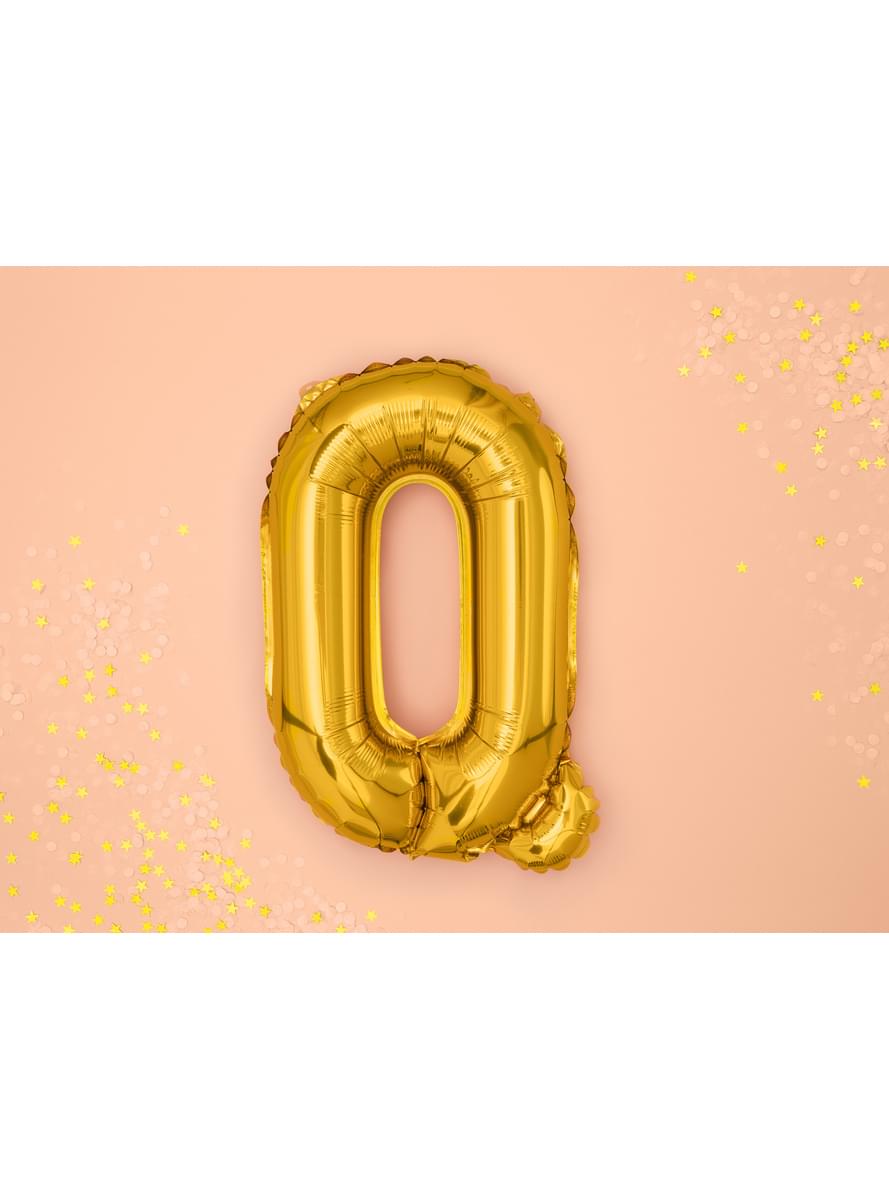 Folienballon Buchstabe Q gold