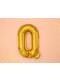 Ballon aluminium lettre Q doré