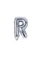 Srebrny balon foliowy Litera R