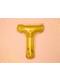 Letter T Foil Balloon in Gold