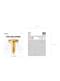 Folienballon Buchstabe T gold