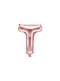 Ballon aluminium lettre T rose gold