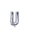 Ballon aluminium lettre U argenté (35cm)