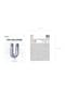 Ballon aluminium lettre U argenté (35cm)