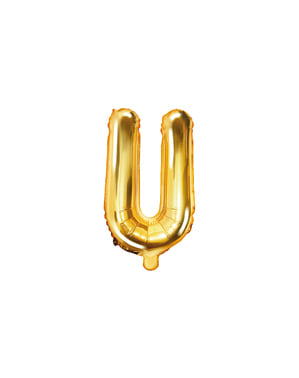 ゴールドの文字U箔バルーン（35センチメートル）