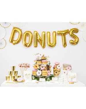 Folienballon Buchstabe U gold (35cm)