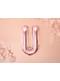 Globo foil letra U oro rosa (35 cm)