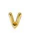 Letter V Foil Balloon in Gold (35cm)