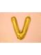 Ballon aluminium lettre V doré (35cm)