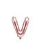 Ballon aluminium lettre V rose gold (35cm)