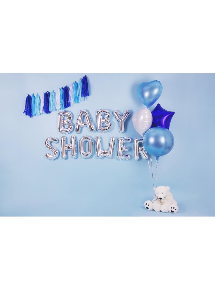 Letter W Foil Balloon in Silver (35cm)