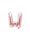 Globo foil letra W oro rosa (35 cm)