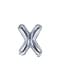 Globo foil letra X plateado (35 cm)