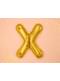 Folienballon Buchstabe X gold (35cm)