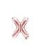 Letter X foil balloon in rose gold (35cm)
