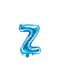 Letter Z Foil Balloon in Blue (35 cm)