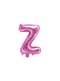 Ballon aluminium lettre Z rose foncé (35 cm)
