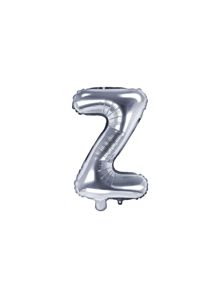 Folienballon Buchstabe Z silber (35 cm)