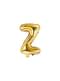 Letter Z Foil Balloon in Gold (35 cm)