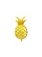 Foil balloon of a gold pineapple - Aloha Turquoise