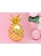 Foil balloon of a gold pineapple - Aloha Turquoise