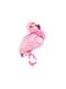 Foil balloon of a pink flamingo - Aloha Turquoise