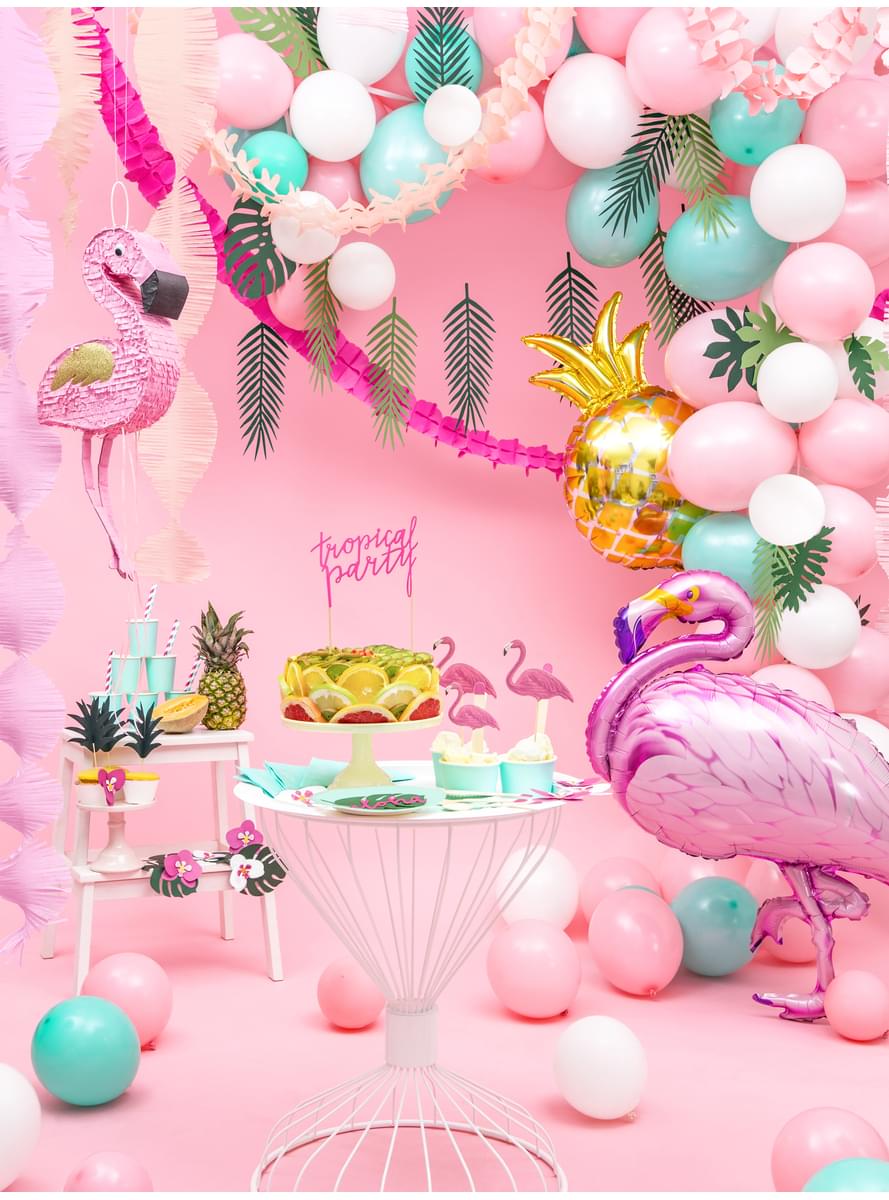 Globo de foil flamenco rosa - Aloha Turquoise