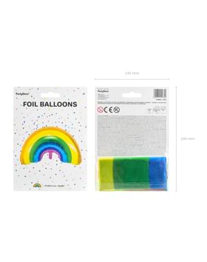 Foil balloon of a multicolour rainbow