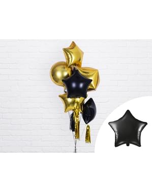 Folienballon in Sternenform schwarz