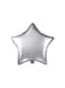 Foil balloon in the shape of a star in silver