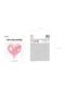 Heart Foil Balloon in Light Pink, 45 cm