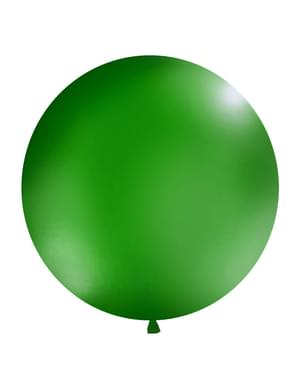 Gigantisk ballong i mörk pastellgrön