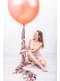 Giant balloon in pastel rose gold